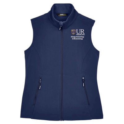 White AIR Women's Cruise Two-Layer Fleece Bonded Soft Shell Vest Thumbnail