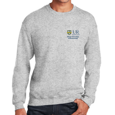 Navy AIR Heavy Blend Crewneck Sweatshirt (Left Chest)  Thumbnail